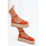 Boto Women's espadrilles on a platform with weaving orange Selise | shoptok.hr