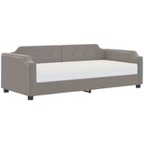 vidaXL Dnevna postelja z vzmetnico taupe 90x200 cm blago, (20787768) | Shoptok.si