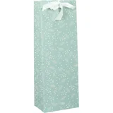 Vrečka darilna za steklenice deluxe plus xmas mint PROMOCIJA