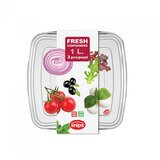  SET 3/1 PLASTIČNE POSUDE FRESH CONTAINER KVADRATNI 1L SNIPS | shoptok.hr
