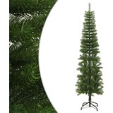 vidaXL Umjetno usko božićno drvce sa stalkom 210 cm PE | shoptok.hr