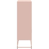  Visoka komoda ružičasta 68,5 x 38,5 x 123,5 cm čelična | Eponuda.com