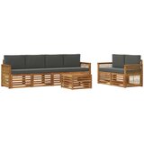  Set vanjskih sofa 7 kom. Prirodna i antracit | shoptok.hr