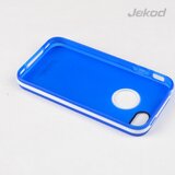 Jekod silikonski ovitek Apple iPhone 6 (4,7") TPU/T prozorno moder z okvirjem + Zaščitna folija | Shoptok.si