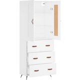  Visoka komoda bijela 69,5x34x180 cm konstruirano drvo | shoptok.hr