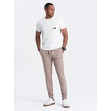 Ombre Men's structured knit sweatpants - coffee | shoptok.hr