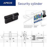  Cilindrični vložek APECS SM-85(40/45)-BLM-Blister (5keys) (00034286) | Shoptok.si