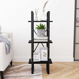 vidaXL ormarić za knjige s 3 razine crni 40 x 30 x 105 cm od borovine | shoptok.hr