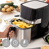  Friteza na Zrak InnovaGoods Fryinn Pro 5500 Crna 1700 W 5 5 L Nehrđajući Čelik | shoptok.hr