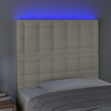 Posteljno vzglavje krem 100x5x118/128 cm umetno usnje, (20737425) | Shoptok.si