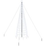 vidaXL LED božično drevesce med 800 LED Hladno bela 400 cm elezo | Shoptok.si