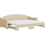  Dnevni krevet na razvlačenje krem 80 x 200 cm od tkanine | shoptok.hr