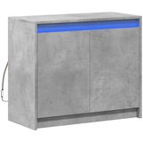  Komoda s LED siva boja betona 72x34x61 cm od konstruiranog drva | shoptok.hr