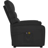  Masažni naslonjač na podizanje od umjetne kože crni | shoptok.hr