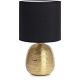 Markslöjd Črna/v zlati barvi namizna svetilka s tekstilnim senčilom (višina 37,5 cm) Oscar – Cene