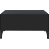  Stolić za kavu crni 60 x 60 x 30 cm od iverice | shoptok.hr