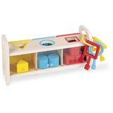 Janod Shape Sorter Box with Keys aktivnostna vstavljanka 18m+ 1 kos | Shoptok.si
