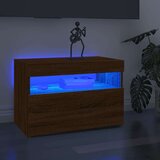 TV omarica z LED lučkami rjavi hrast 60x35x40 cm, (20732454) Cene