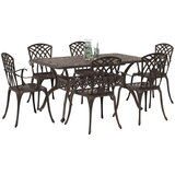  Vrtni set za objed 7 pcs Bronzana Aluminij | shoptok.hr