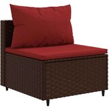  4-dijelni set vrtnih sofa od poliratana s jastucima smeđi | shoptok.hr