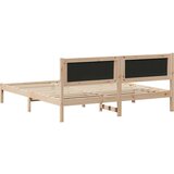  Okvir za krevet Crna 200 x 200 cm Čvrsto borovo drvo | shoptok.hr