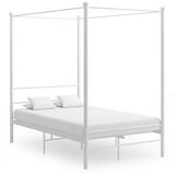  Za krevet s nadstrešnicom bijeli metalni 120 x 200 cm | shoptok.hr
