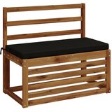  Jastučići za klupe - 2 dijela SOEST 2 kom. 100% poliester Crna - Crna 80 x 40 x 5 cm Melange | shoptok.hr