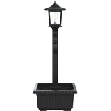  Ulična svjetiljka s saksijom Crna 29 x 28 x 74 cm ABS i PP | Eponuda.com