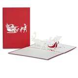 Kirigami Božiček na saneh | Shoptok.si