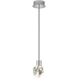 Trio Select LED viseča svetilka v srebrni barvi s steklenim senčilom ø 13 cm Verano – Cene