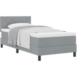  Krevet s opruga kutije Svijetlo siva 100 x 200 cm tkanina | shoptok.hr