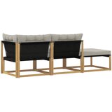  Set vanjskih sofa Bijela i svjetlosiva 241,5 x 83 x 73 cm | Shoptok.si