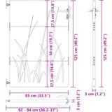 vidaXL Vrtna vrata Crna 105 x 125 cm Čelik s praškastim premazom | shoptok.hr