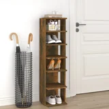 Stalak za cipele dimljeni hrast 27,5x27x102cm konstruirano drvo