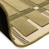 Asiatic Carpets Zelena/bež ročno tkana volnena preproga 120x170 cm – | Shoptok.si