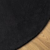  Tepih HUARTE kratkih vlakana mekani i perivi crni Ø 100 cm | shoptok.hr
