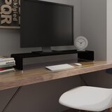 vidaXL stojalo za TV / ekran stekleno črno 100x30x13 cm Cene