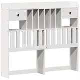 vidaXL Posteljni okvir brez vzmetnice bel 135x190 cm trdna borovina | Shoptok.si