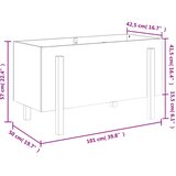  Povišena vrtna gredica 101 x 50 x 57 cm od masivne duglazije | shoptok.hr