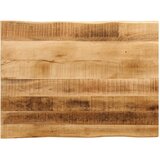Stolna ploča sa živi rub 80x60x3,8 cm masivno grubo drvo manga | shoptok.hr