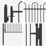  Ogradna vrata DRONTEN 100 x 75 cm Metal Crna Može se zaključati | shoptok.hr