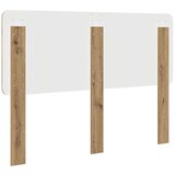 vidaXL Vzglavje z vzglavjem Umetni hrast 140 cm Konstruiran les | Shoptok.si
