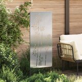  Privatnost u vrtu Cvjetni Srebrno 50 x 140 cm Nehrđajući čelik | shoptok.hr