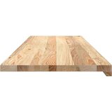  Okenske police 2 kosa neobdelana 120x40x2 cm trdna hrastovina | Shoptok.si