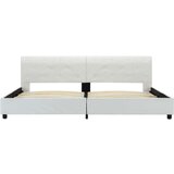  Za krevet od umjetne kože bijeli 180 x 200 cm | shoptok.hr