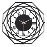 dekorativni metalni zidni sat repido new black