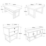 Hanah home set kancelarijskog nameštaja Mn10 ba | ePonuda.com