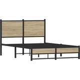 Metalni okvir kreveta bez madraca boja hrasta sonome 120x190 cm | shoptok.hr