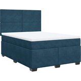  box spring s madracem plavi 160 x 200 cm baršunasti | shoptok.hr