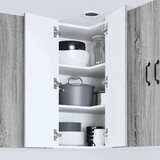 vidaXL Zidni kuhinjski ormarić s policom Siva Sonoma 57 x 57 x 80 cm | shoptok.hr